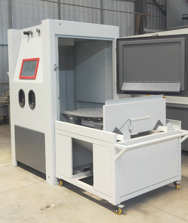 大足箱式喷砂机 适合小工件批量处理