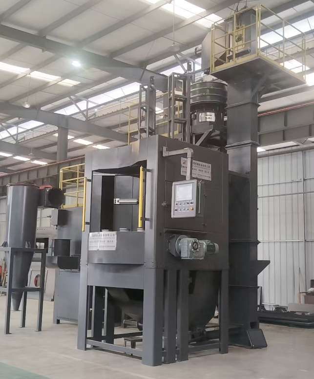 大足转盘式喷砂机 提升圆形工件处理效率